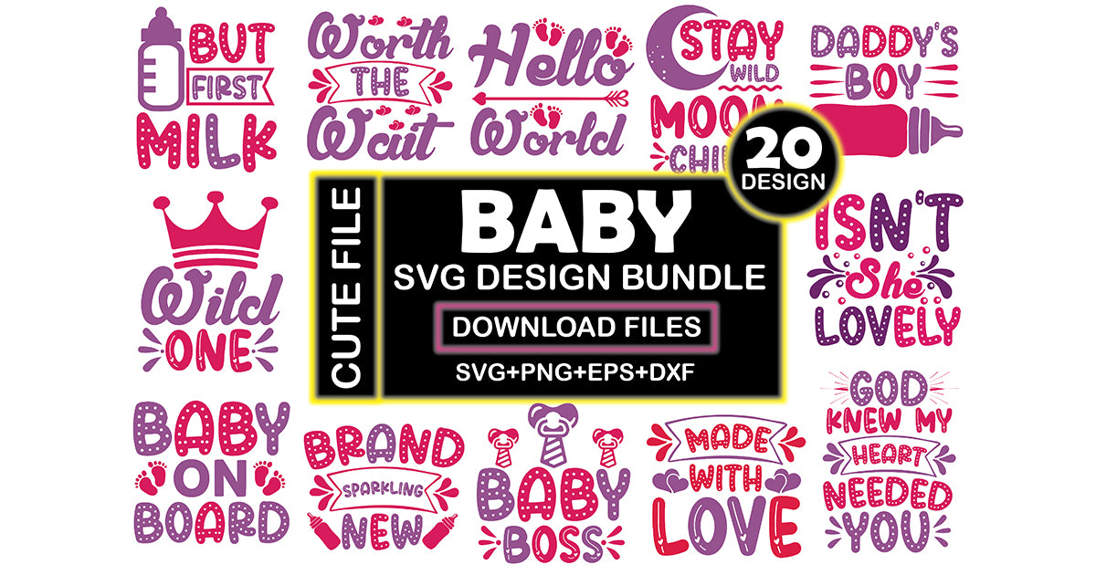 Baby SVG Bundle 11 - CraftNest - Digital Crafting and Art