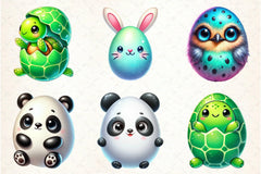 Easter Animal Egg Clipart Bundle - CraftNest - Digital Crafting and Art