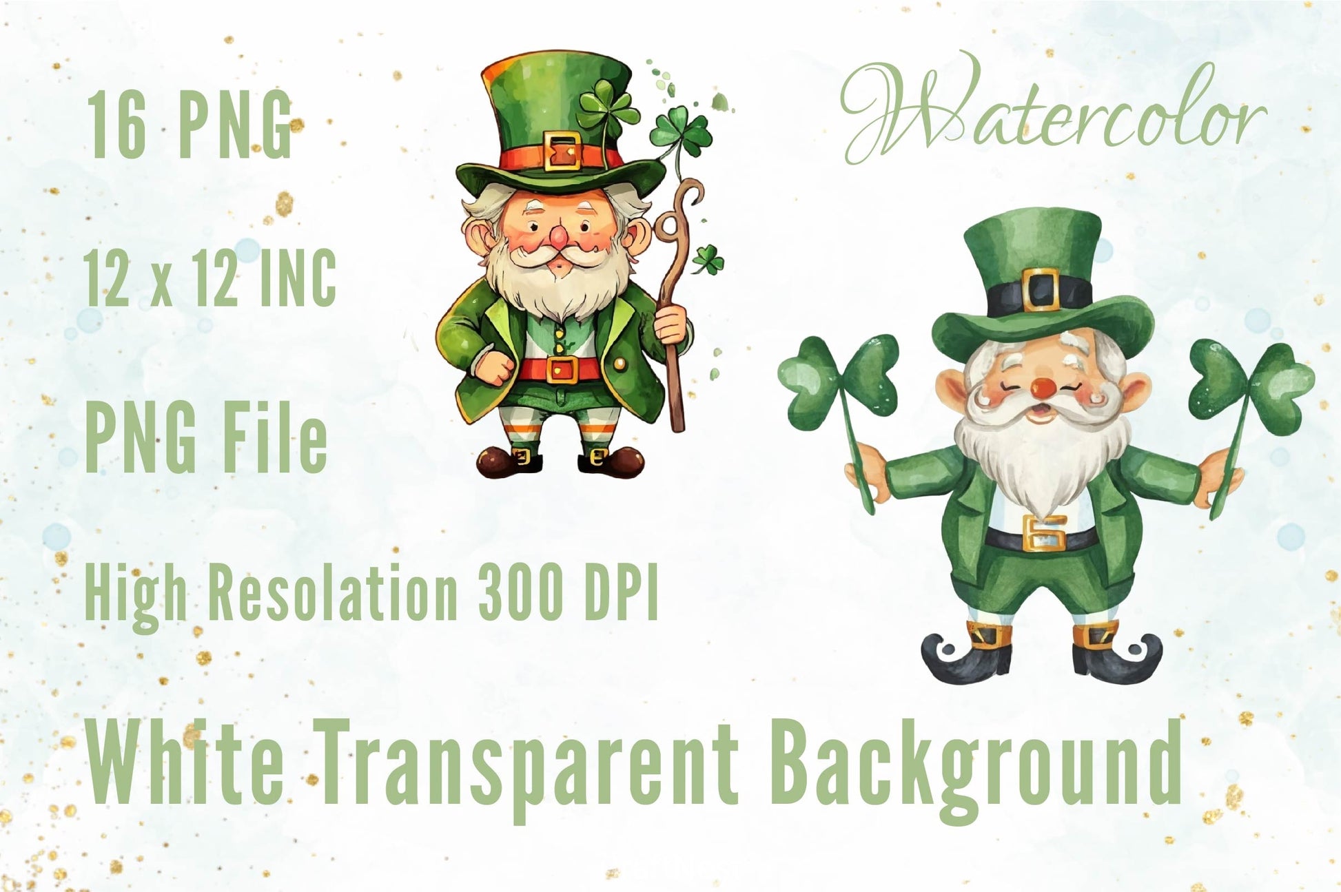 Leprechaun Cartoon Character Clipart Bundle 2 - CraftNest - Digital Crafting and Art