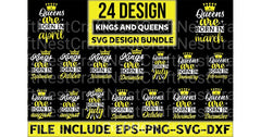 Queens and Kings Design Bundle - CraftNest - Digital Crafting and Art