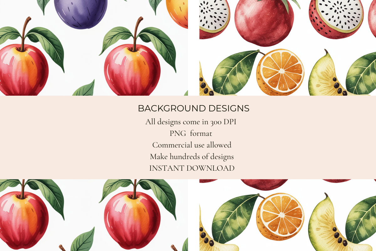 Summer Citrus Seamless Papers