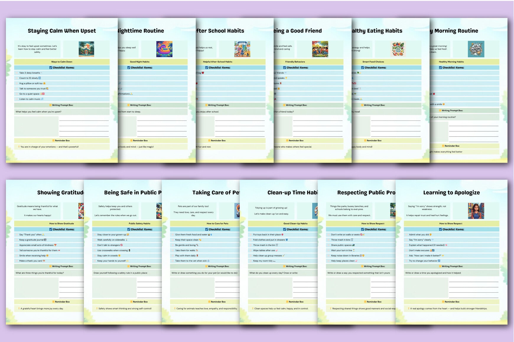 Good Habits & Manners Guide Planner