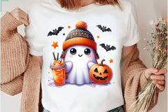 Cute Ghost Cute Halloween Clipart Bundle 6 - CraftNest - Digital Crafting and Art