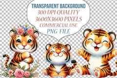 Happy Tiger Clipart Bundle - CraftNest - Digital Crafting and Art