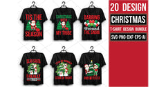 Christmas T Shirt 20 Bundle 1 - CraftNest - Digital Crafting and Art