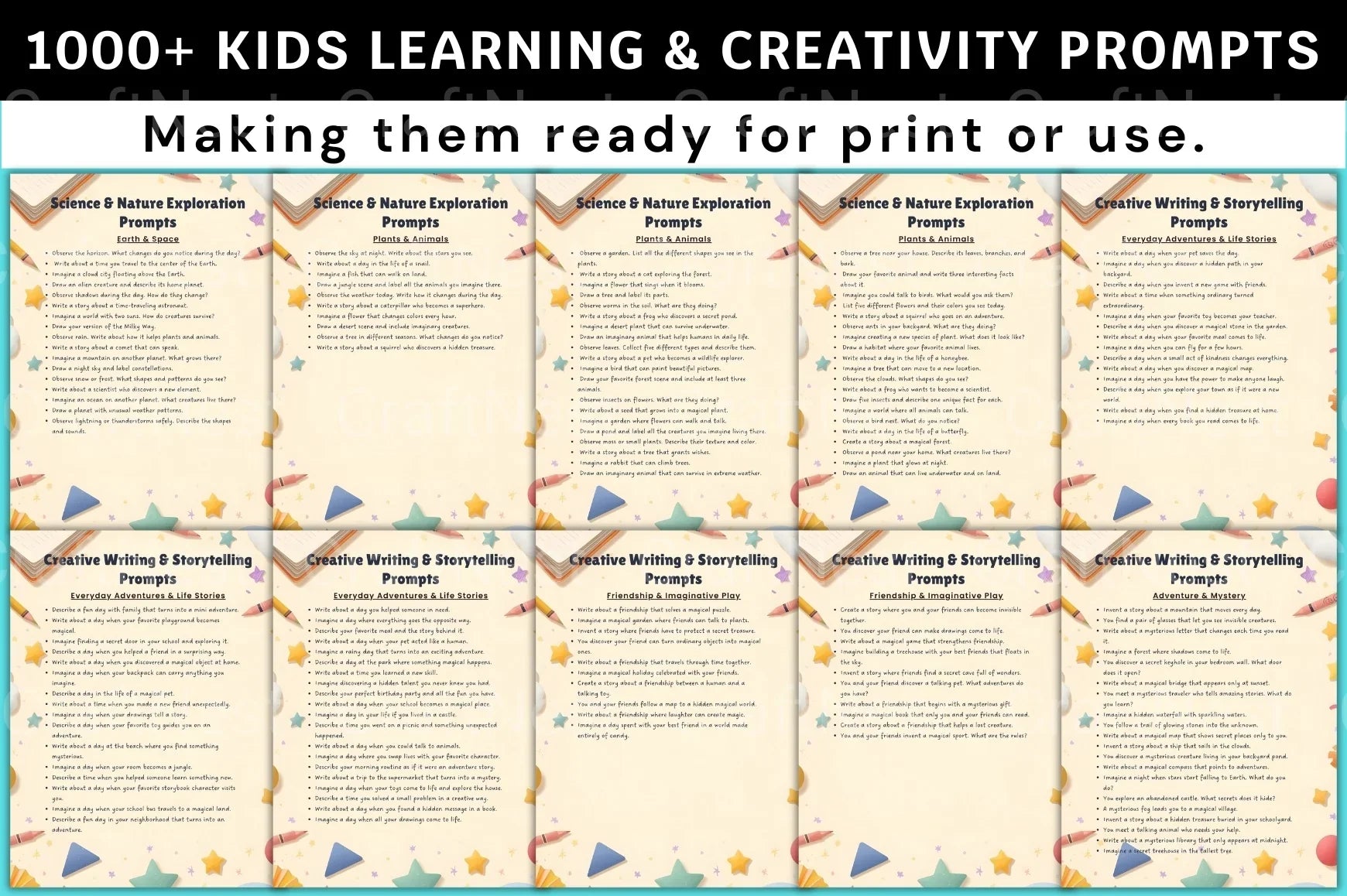 Kids Creativity Prompts for Learning - CraftNest - Digital Crafting and Art