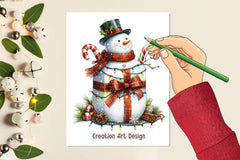 Cute Snowman Clipart Bundle 1 - CraftNest - Digital Crafting and Art