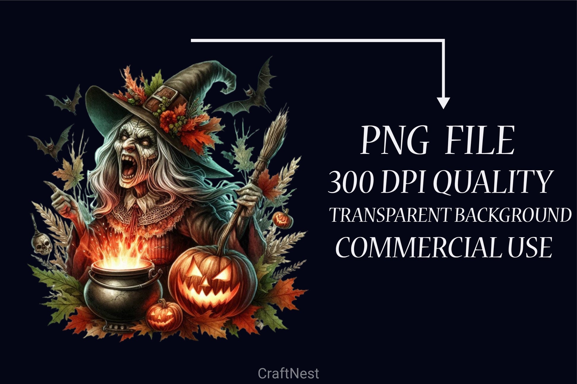 Halloween Witch Clipart Bundle - CraftNest - Digital Crafting and Art