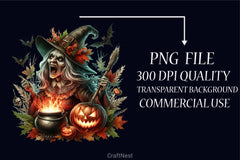 Halloween Witch Clipart Bundle - CraftNest - Digital Crafting and Art