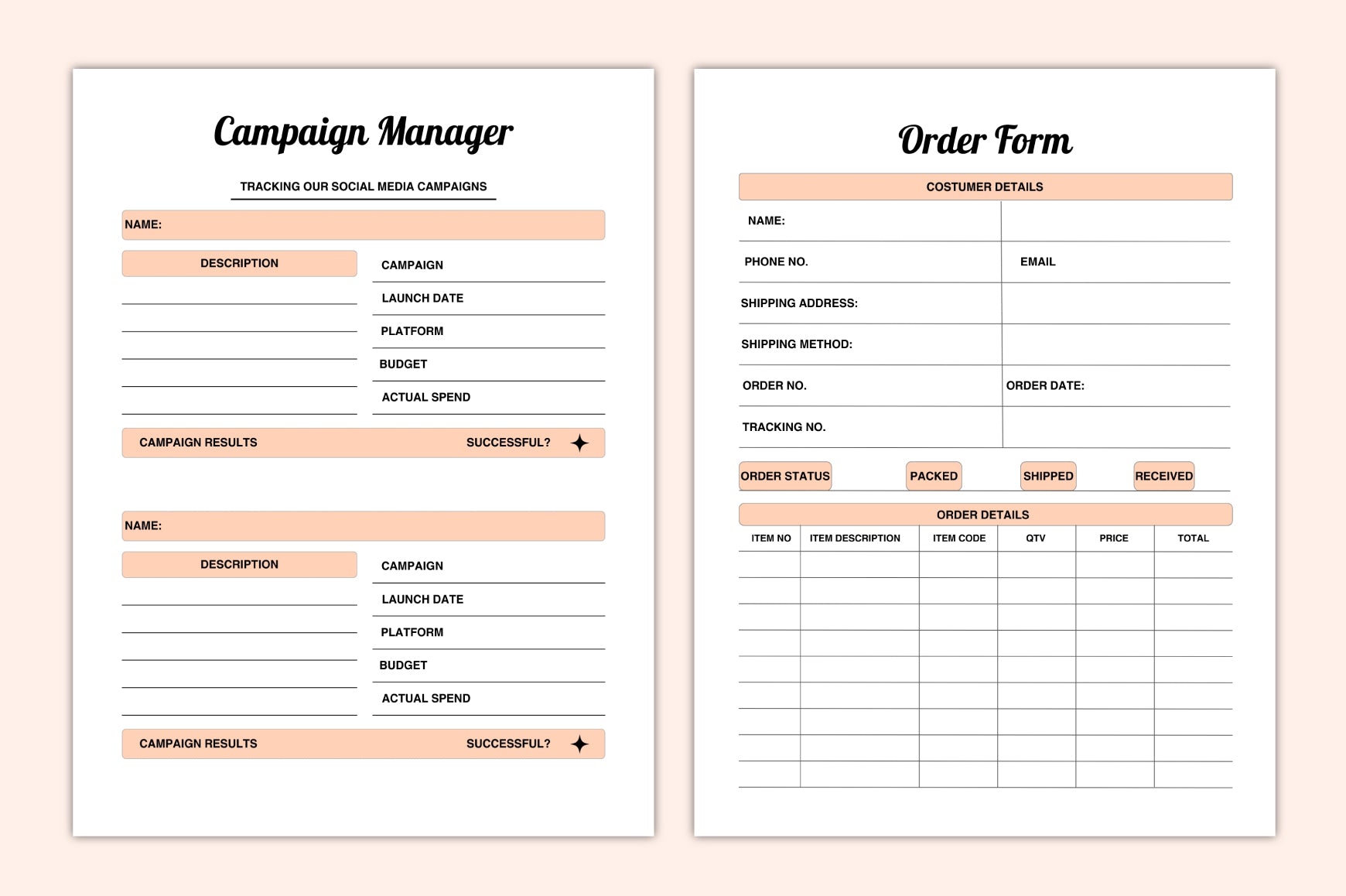 Shopify Store Success Planner