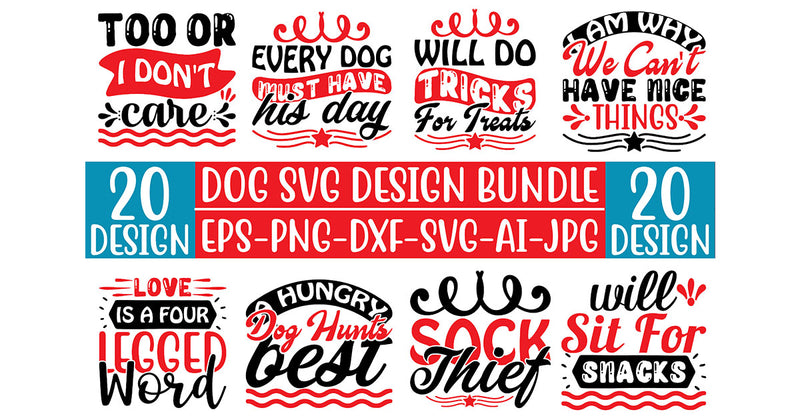 Dog SVG Bundle 4 - CraftNest - Digital Crafting and Art