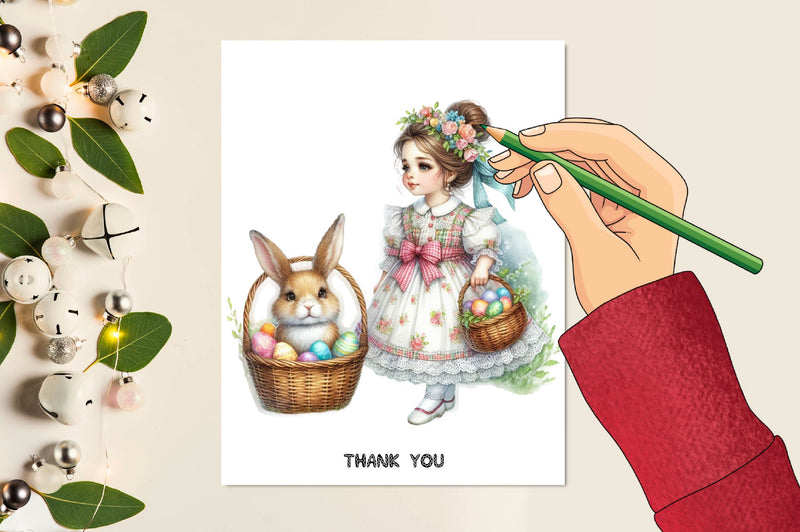 Easter Girl Clipart Bundle 2 - CraftNest - Digital Crafting and Art