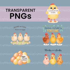Chickens Eggs Clipart Bundle - CraftNest - Digital Crafting and Art