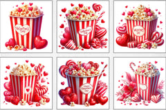 Valentine's Popcorn Clipart Bundle - CraftNest - Digital Crafting and Art