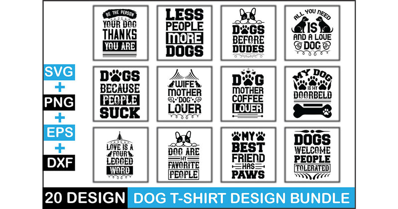 Dog T Shirt Bundle 6 - CraftNest - Digital Crafting and Art