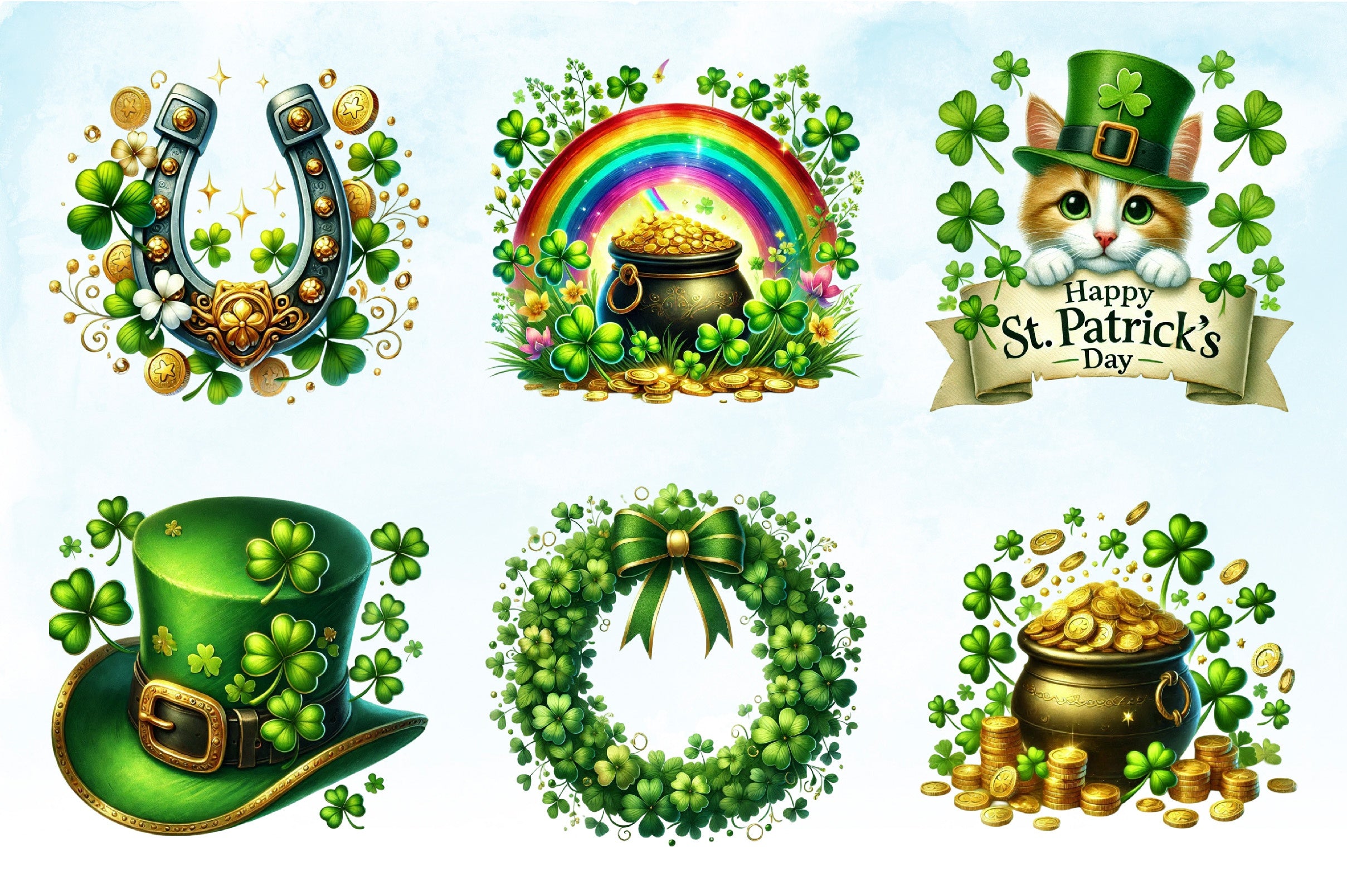 St Patrick's Day Clipart Bundle 13 - CraftNest - Digital Crafting and Art
