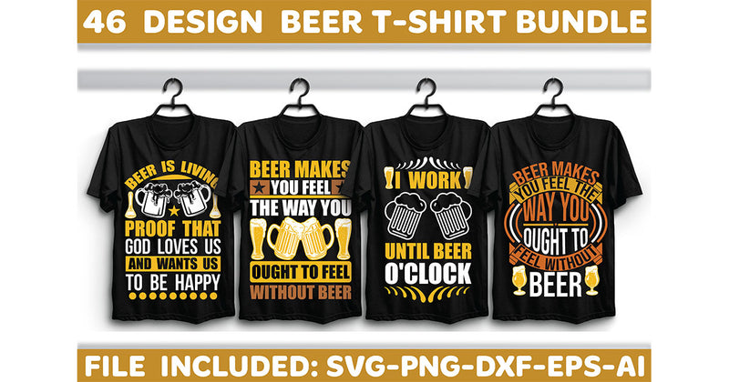 Beer T-Shirt Bundle 4 - CraftNest - Digital Crafting and Art