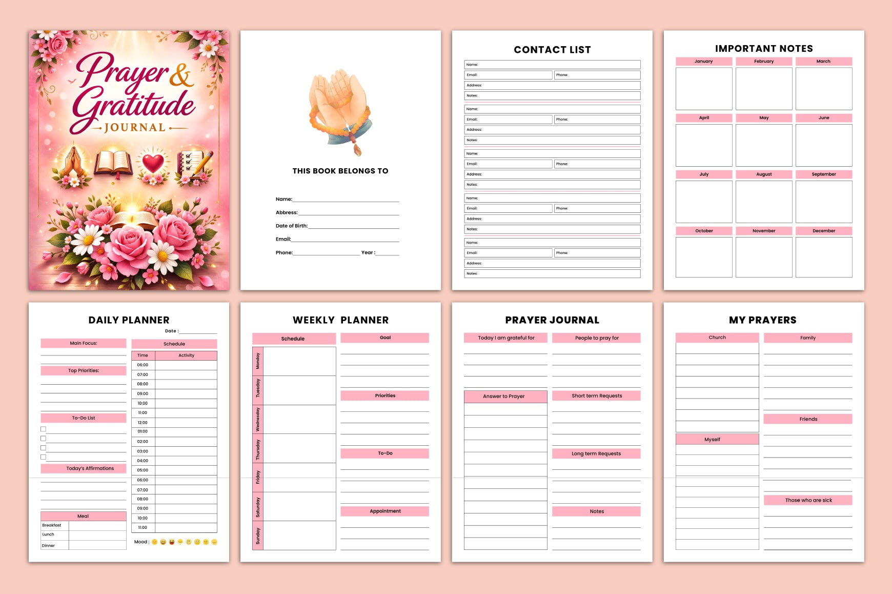 Prayer and Gratitude Journal