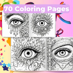 Fantasy Eyes Coloring Book Bundle - CraftNest - Digital Crafting and Art