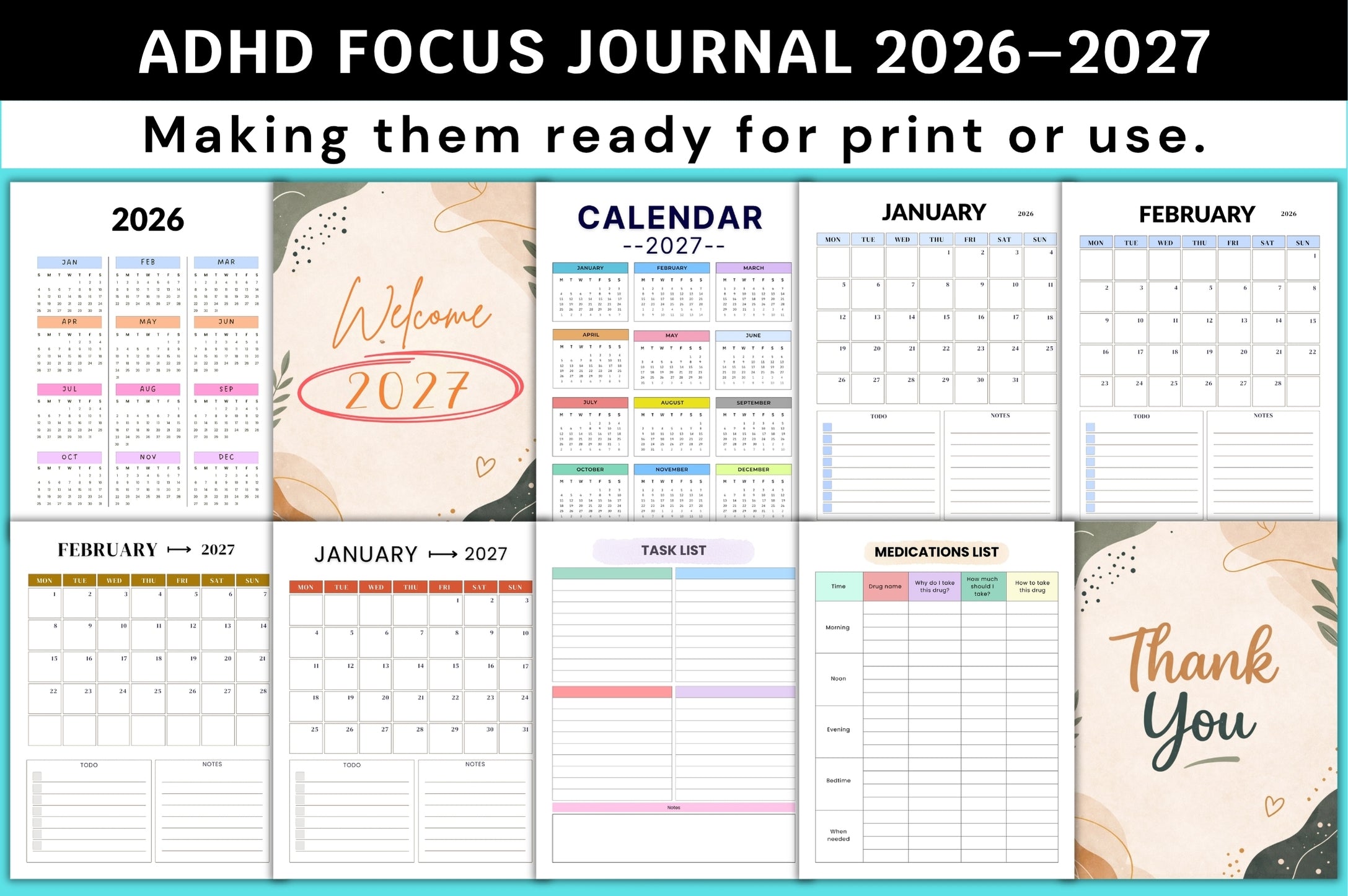 ADHD Focus Journal