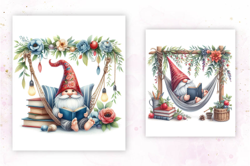 Gnome Christmas Clipart Bundle - CraftNest - Digital Crafting and Art