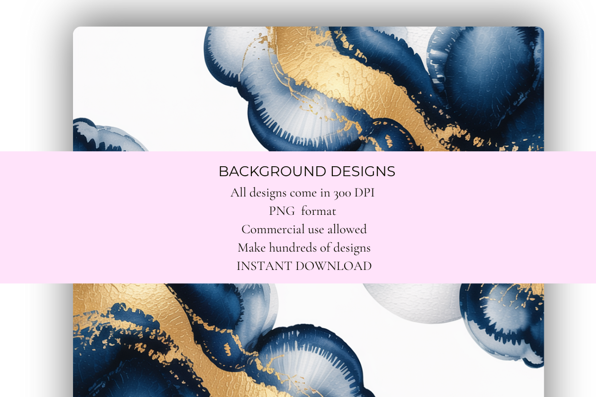 Navy Blue & Gold Background Papers