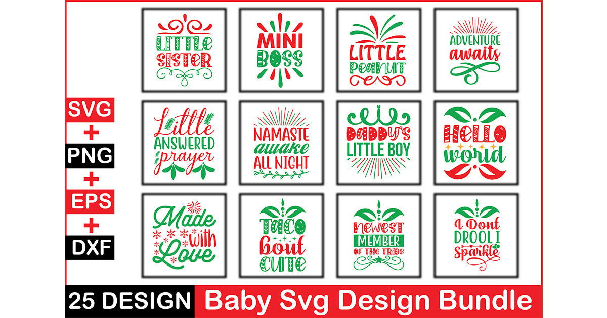 Baby SVG Bundle 14 - CraftNest - Digital Crafting and Art