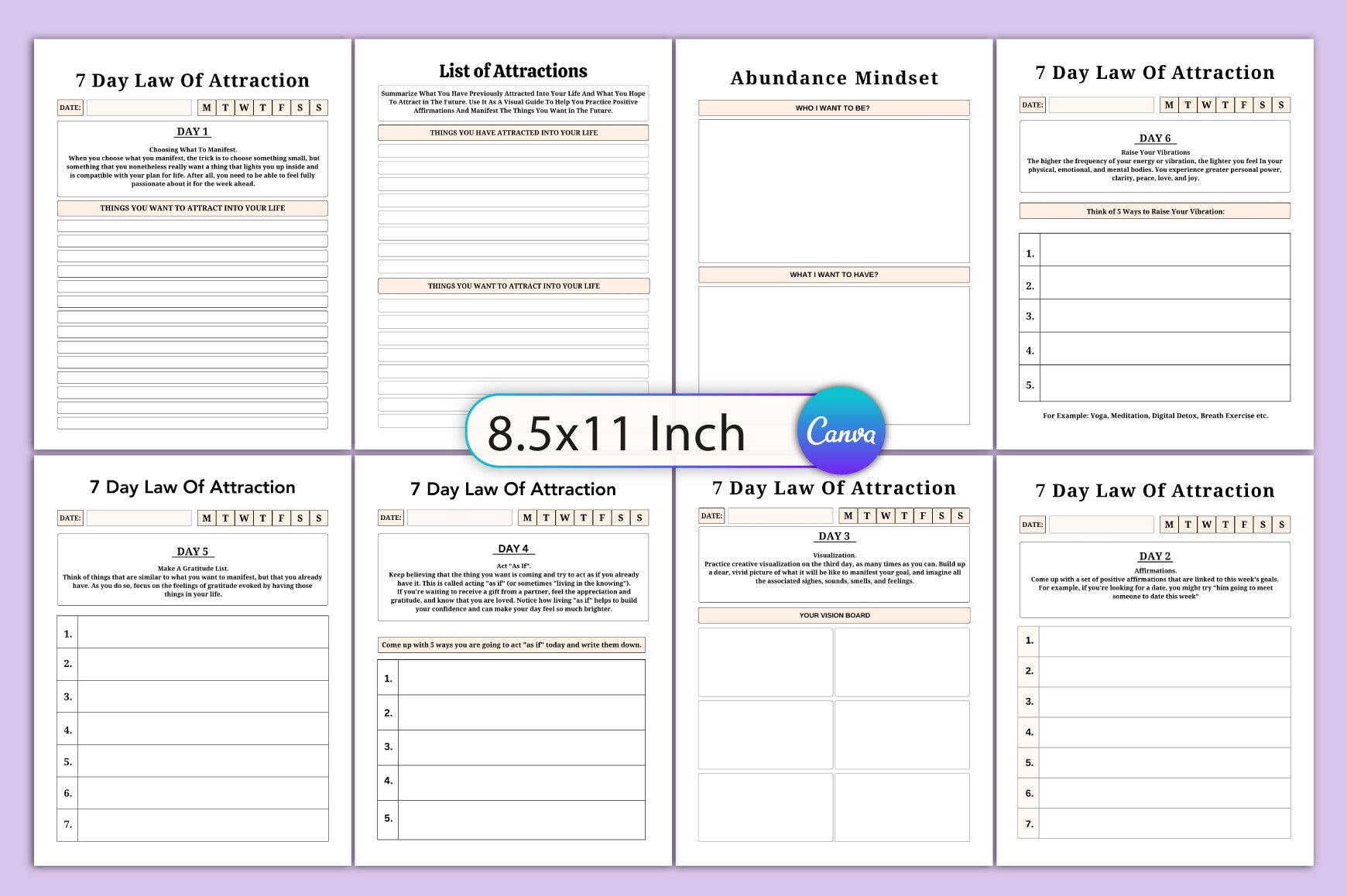 Law of Attraction Planner