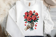 Roses Bouquet Skeleton Hand Clipart Bundle 4 - CraftNest - Digital Crafting and Art