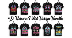 Unicorn T Shirt Bundle 8 - CraftNest - Digital Crafting and Art