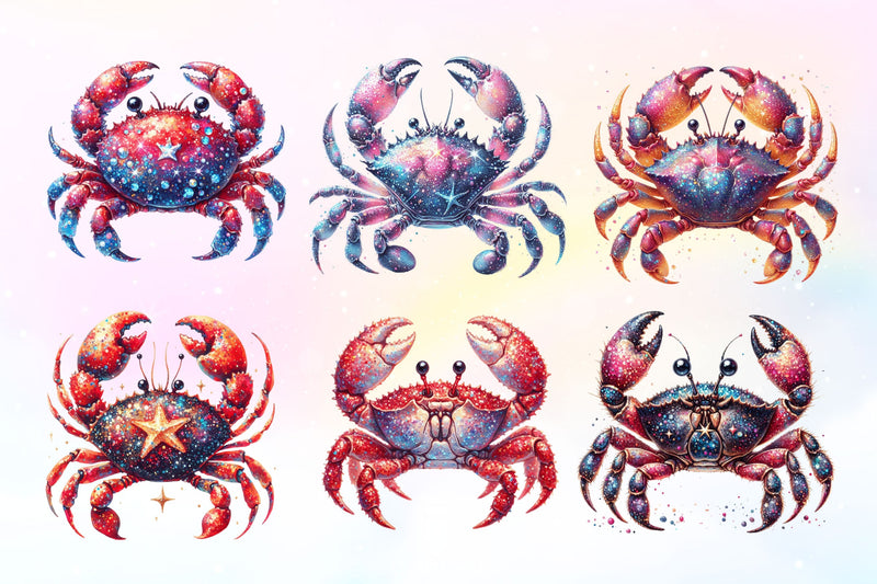 Cute Crab Clipart Bundle 2 - CraftNest - Digital Crafting and Art