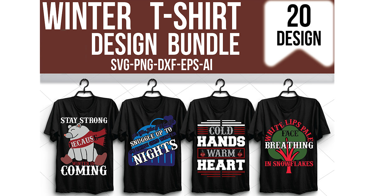 Winter T-Shirt Bundle - CraftNest - Digital Crafting and Art