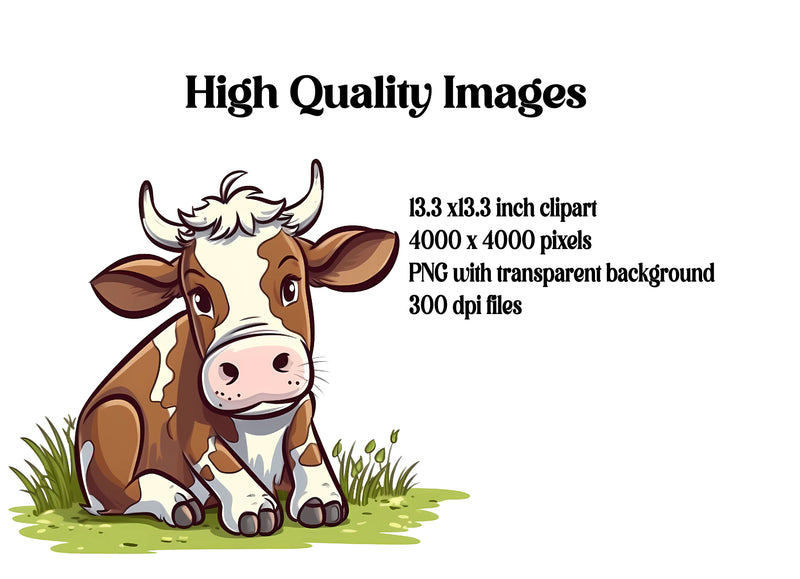 Cartoon-Style Farm Clipart - CraftNest