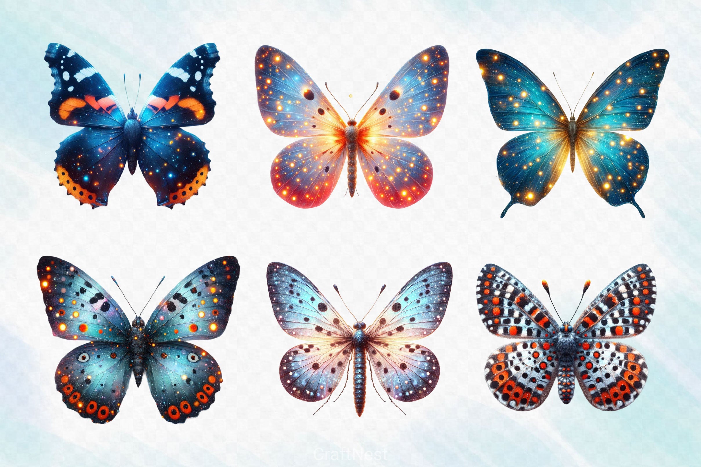 Butterfly Clipart Bundle 27 - CraftNest - Digital Crafting and Art