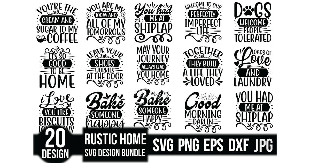 Rustic Home SVG Bundle - CraftNest - Digital Crafting and Art