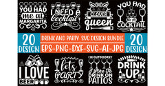 Drink And Party SVG Bundle 3 - CraftNest - Digital Crafting and Art