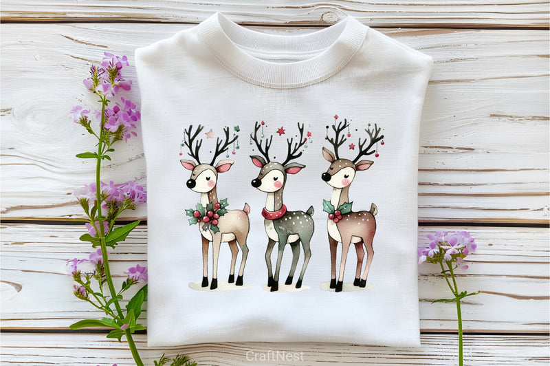 Christmas Reindeer Clipart Bundle 8 - CraftNest - Digital Crafting and Art