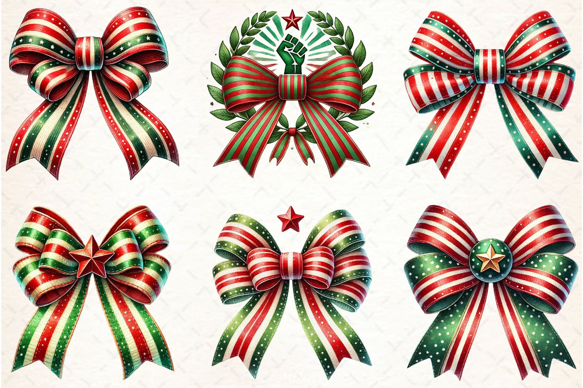 Black History Month Bow Clipart Bundle - CraftNest - Digital Crafting and Art