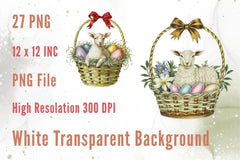 Easter Lamb Clipart Bundle - CraftNest - Digital Crafting and Art