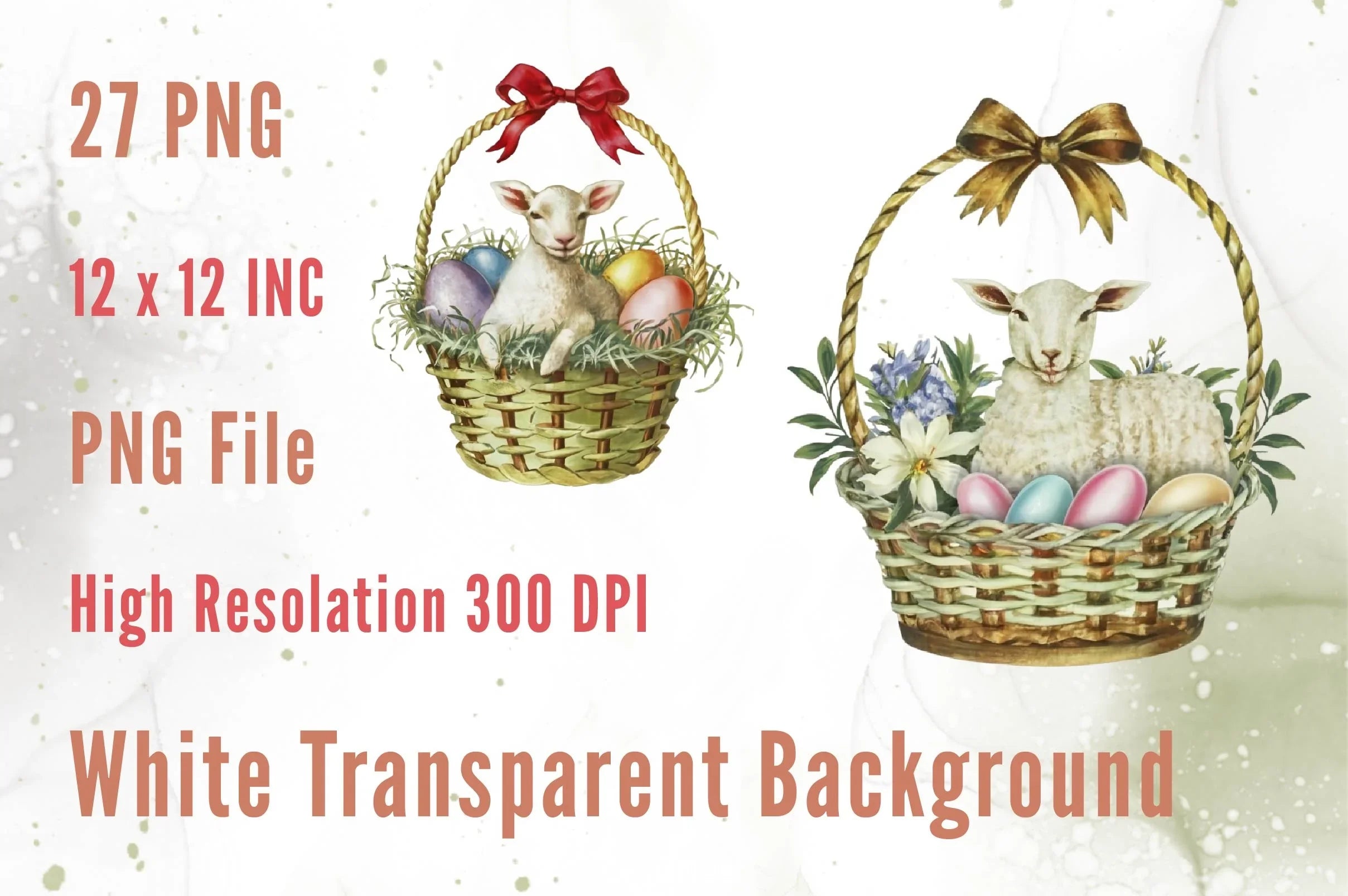 Easter Lamb Clipart Bundle - CraftNest - Digital Crafting and Art