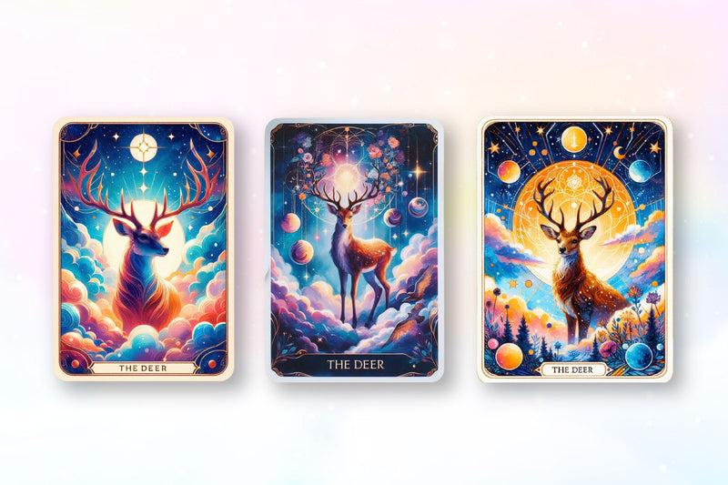 Deer Tarot Cards Clipart Bundle - CraftNest - Digital Crafting and Art