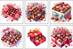 Valentine Chocolates Clipart Bundle - CraftNest - Digital Crafting and Art