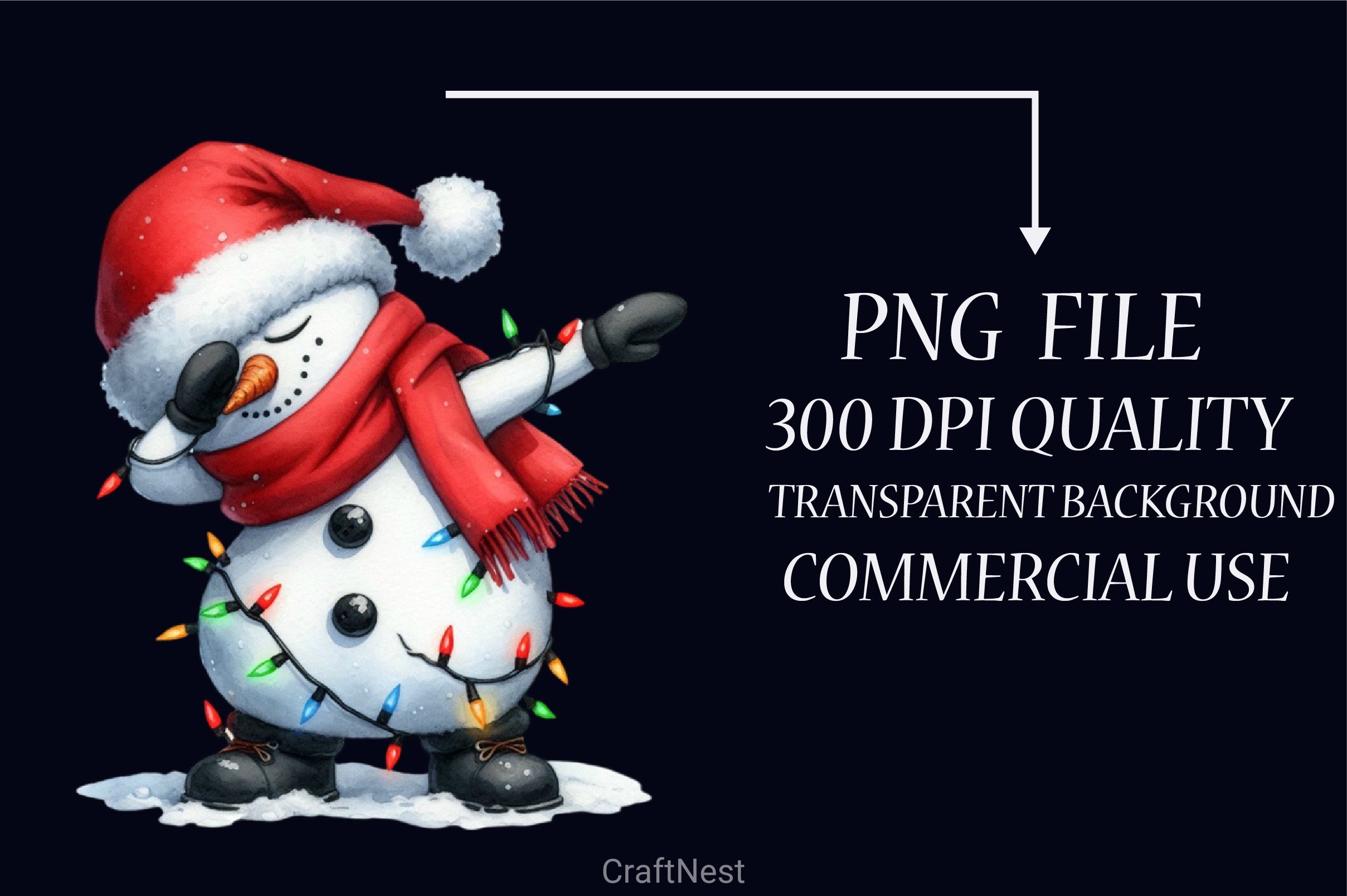 Snowman Dabbing Christmas Clipart Bundle - CraftNest - Digital Crafting and Art