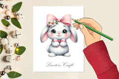 Cute Surprise Bunny Clipart Bundle - CraftNest - Digital Crafting and Art