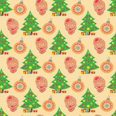 Christmas Green Trees Seamless Digital Paper - CraftNest - Digital Crafting and Art