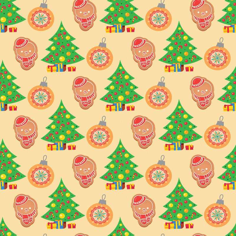 Christmas Green Trees Seamless Digital Paper - CraftNest - Digital Crafting and Art