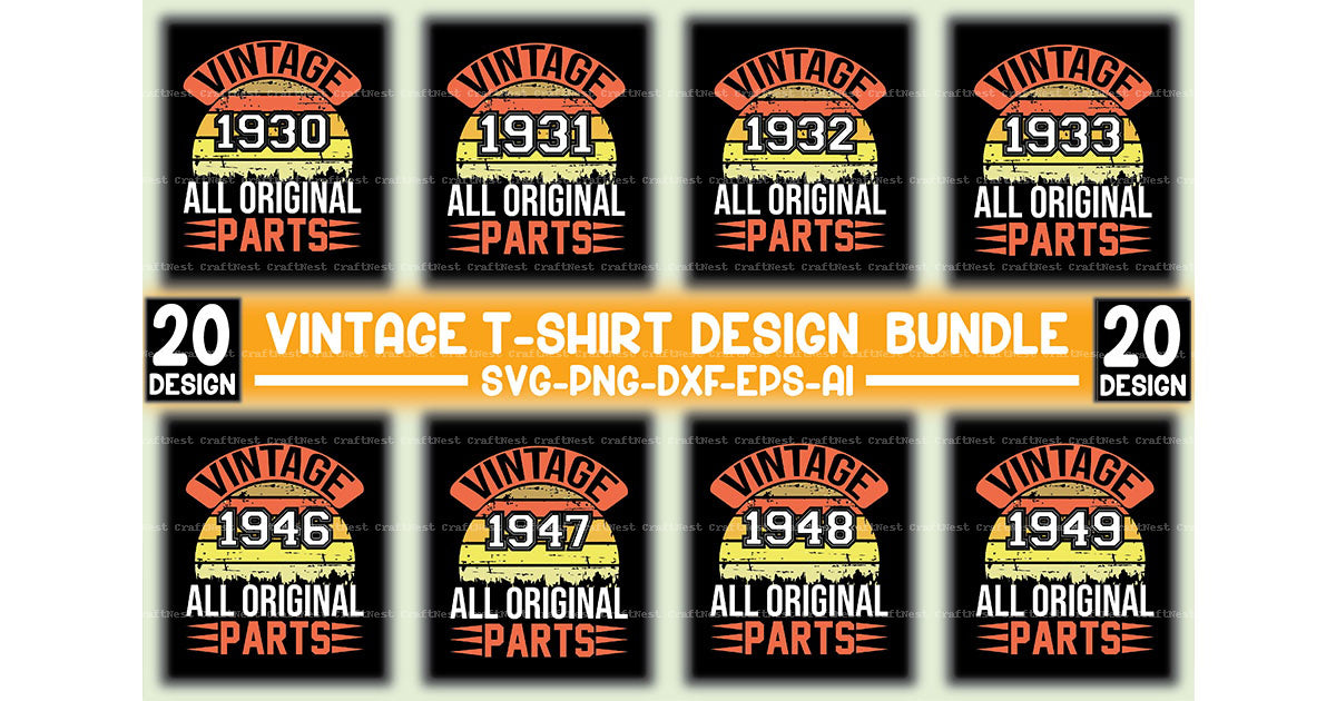 Vintage SVG Bundle 3