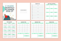2027 Monthly Planner: Yearly Organization - CraftNest - Digital Crafting and Art