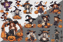 Halloween Witch Clipart Bundle 4 - CraftNest - Digital Crafting and Art
