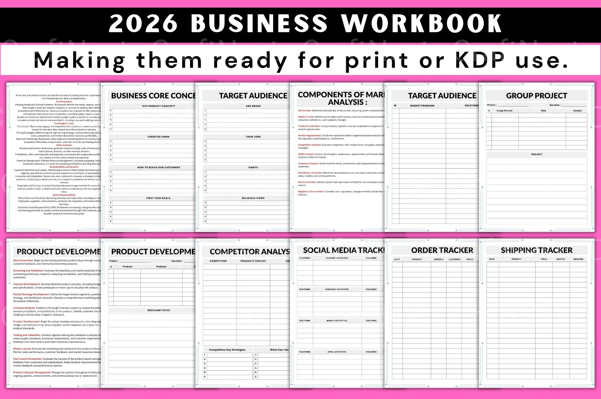 Business Workbook Guide - CraftNest - Digital Crafting and Art